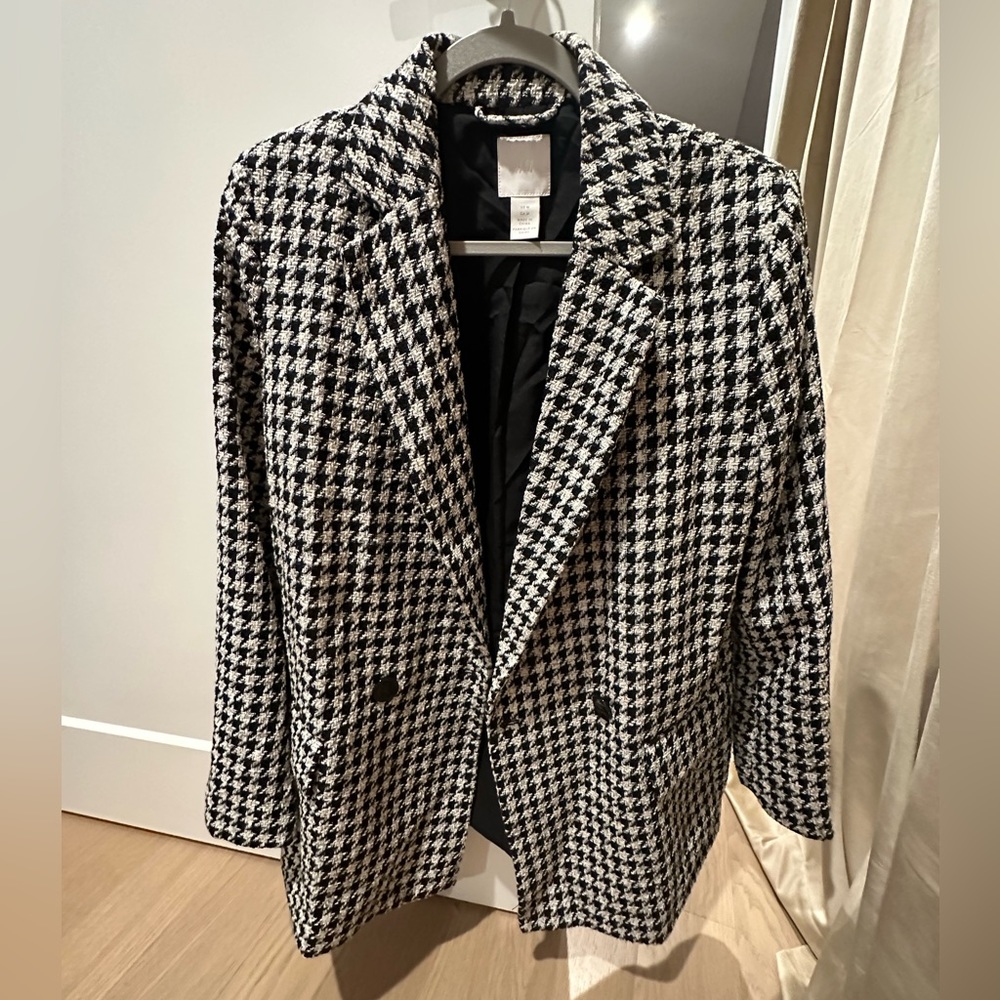 H&M Black&white blazer